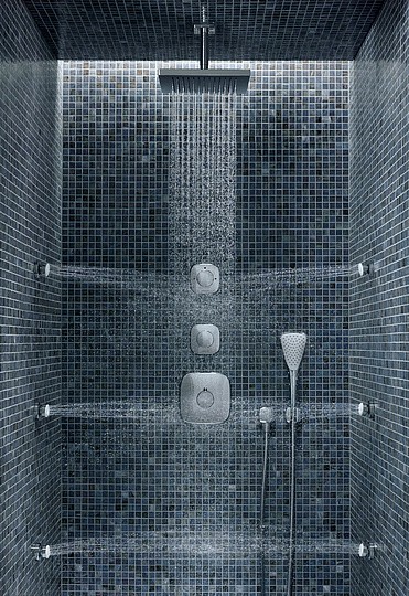 смеситель для душа kludi ambienta 537290575 с термостатом