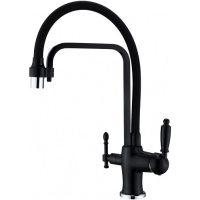 Смеситель для кухни ZorG ZR 342-6 YF BLACK под фильтр