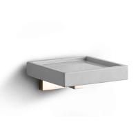 Мыльница Bertocci Settecento145 0701 6050 подвесная, цвет: белый матовый композит/nichel mat