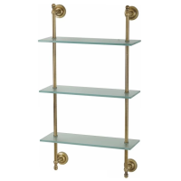 Стеклянная полка Migliore Mirella 17163 цвет бронза