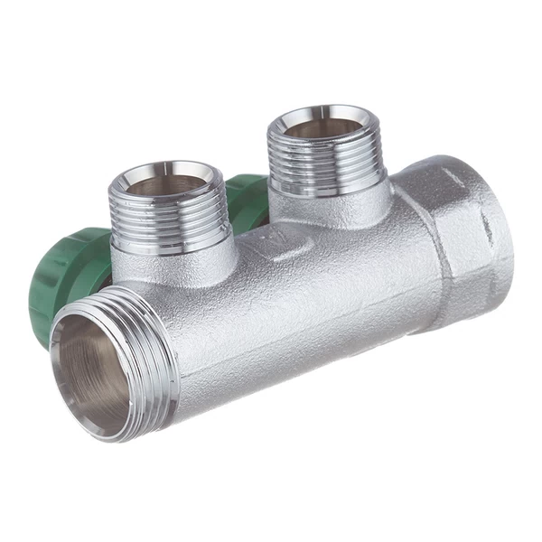 коллектор stout 1 вр(г) х 2 выхода 3/4(ек) х 1 нр(ш) регулирующий (smb-6850-013402)