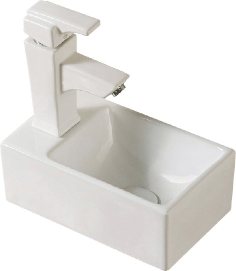 Раковина Melana MLN-A311R накладная, без перелива, 31x18 см, белая