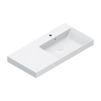 Раковина Catalano Zero 0121031001 100x50 см чаша справа, с 1 отв., белый глянцевый