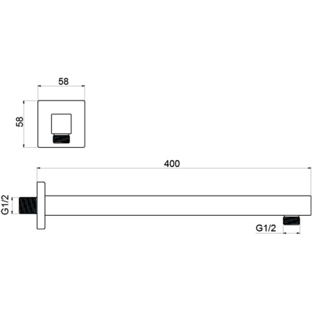 кронштейн для верхнего душа aquatek aq2177cr хром кронштейн для верхнего душа aquatek aq2177cr хром