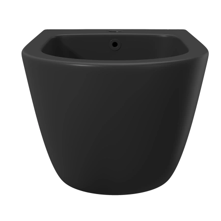 биде aqueduto ovo ovo0340 подвесное, 52.5х36.5 см, черный матовый