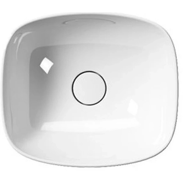 раковина gsi nubes 978511 накладная, 40x35 см, bianco lucido (белый глянец)