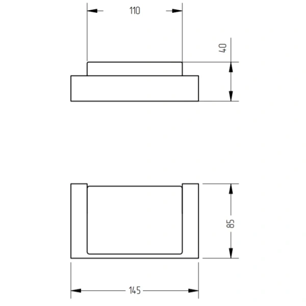 Мыльница Migliore Kvant 30233 цвет золото