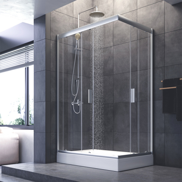 душевой уголок am.pm gem 120×80 w90g-404-120280-mt профиль хром матовый, стекло прозрачное