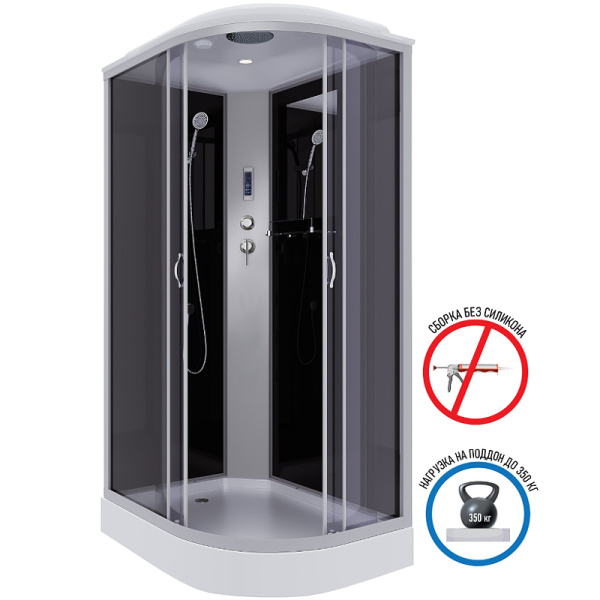 душевая кабина niagara classic 120х80 l ng-3512-14lp без гидромассажа