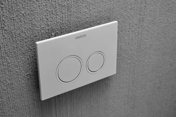 кнопка смыва arrow ahm002a белая глянцевая