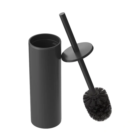ёршик для унитаза cezares relax relax-tbs-m-nop настенный, черный матовый ёршик для унитаза cezares relax relax-tbs-m-nop настенный, черный матовый