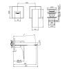смеситель для раковины fima carlo frattini zeta f3971nx8ns черный матовый