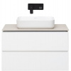 тумба под раковину allen brau infinity 85 1.21001.wm подвесная белая матовая