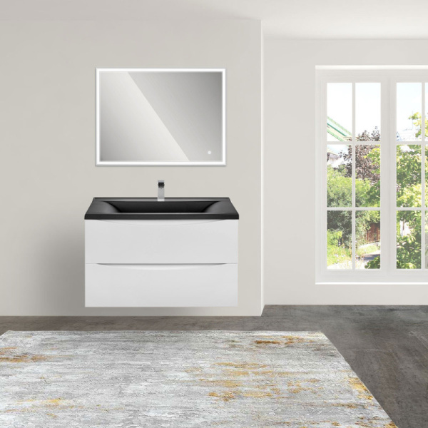 тумба белый глянец 79 см vincea mia vmc-2ma800gw