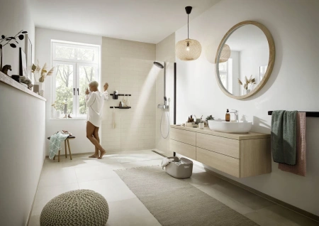 душевая система hansgrohe pulsify showerpipe 260 2jet ecosmart 24241000