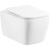 Унитаз подвесной безободковый BelBagno Veneto BB132CHR/BB132SC, с сиденьем микролифт, цвет белый.
