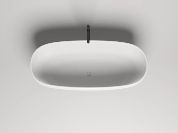 ванна отдельностоящая 180х80 см salini greca 103121m , s-stone, цвет: белый матовый