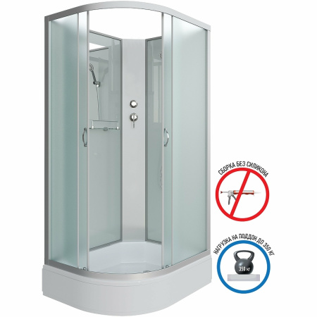 душевая кабина niagara classic 100х80 r ng-33084-14rbk без гидромассажа