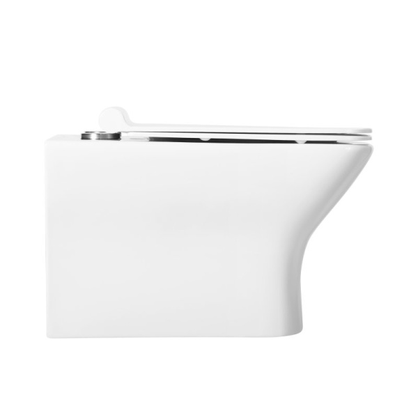 унитаз подвесной безободковый belbagno romano bb248chr-sm, без сиденья, цвет белый.