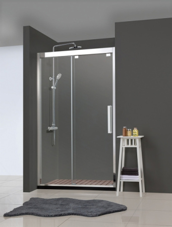 дверь для душевой кабины в нишу bravat stream 120 bd120.4103s профиль хром, стекло прозрачное дверь для душевой кабины в нишу bravat stream 120 bd120.4103s профиль хром, стекло прозрачное