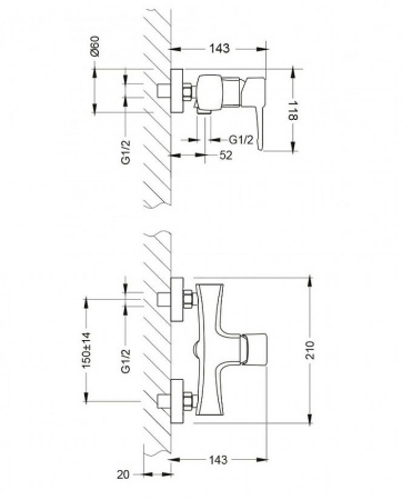 смеситель для душа lemark evitta lm0503c хром смеситель для душа lemark evitta lm0503c хром