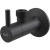Запорный вентиль Alcaplast ARV003-BLACK угловой черный матовый