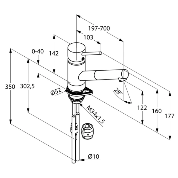 смеситель для кухни kludi scope 339310575