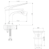 смеситель lemark allegro lm5908cw для биде, с донным клапаном, хром/белый