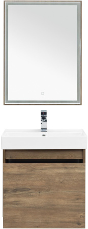 мебель для ванной aquanet nova lite 60 дуб рустикальный (1 ящик)