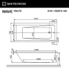 акриловая ванна whitecross wave 150x70 0101.150070.100 без гидромассажа