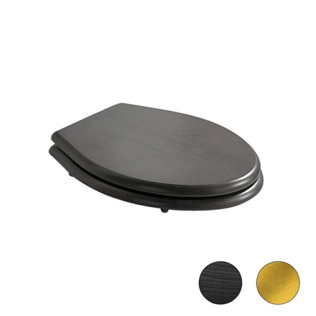 Сиденье для унитаза Galassia Ethos 8495RMOR тёмный дуб, петли золото