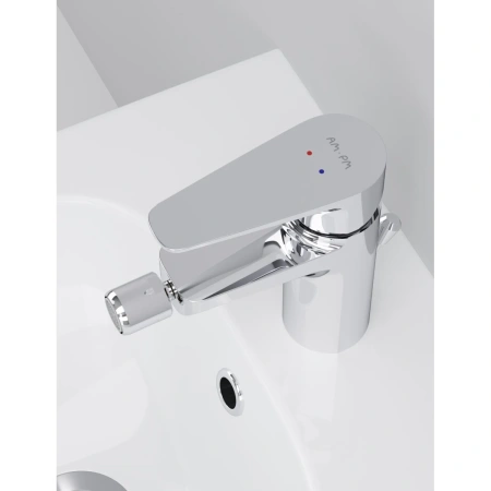 смеситель am.pm inspire f5083100 для биде, с донным клапаном, хром