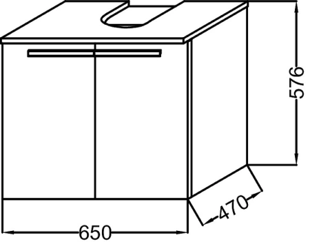 тумба под раковину jacob delafon struktura 65 eb1382-n18 подвесная, белая глянцевая