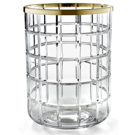 Ведро для мусора 3SC PALACE PA65ACRGD прозрачное/золото