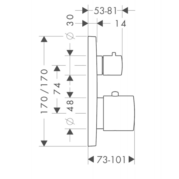 термостат для ванны axor citterio m 34725000