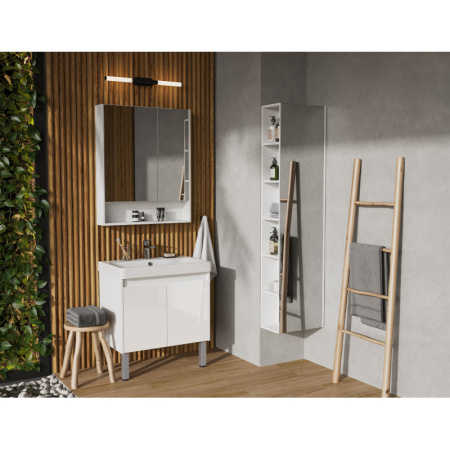 тумба белый глянец/белый матовый 63 см акватон сканди doors 1a278901sd010