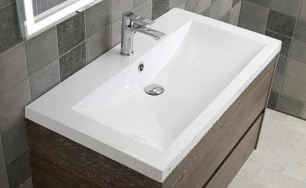 раковина полувстраиваемая из искуственного мрамора art&max am-lav-750-mr-a