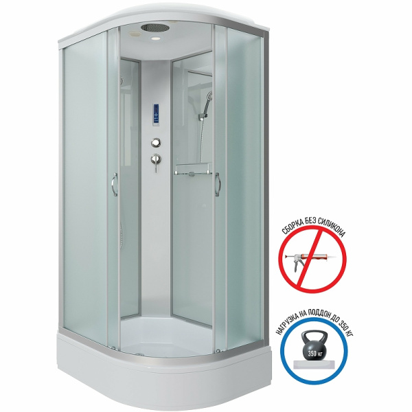 душевая кабина niagara classic 100х90 l ng-33094-14lp без гидромассажа