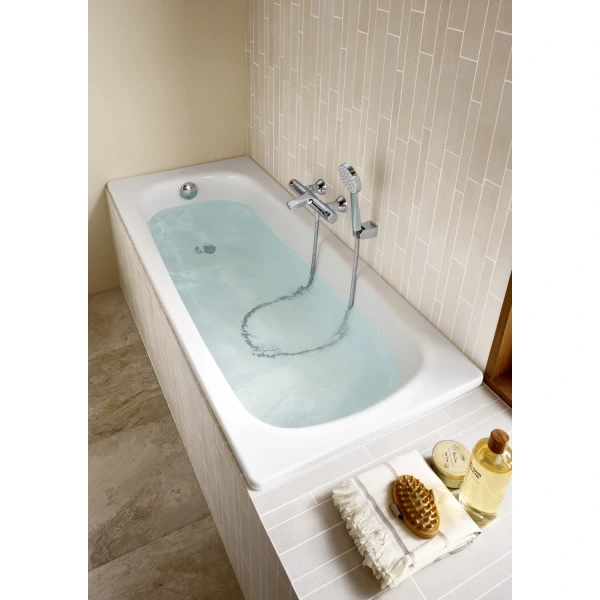 ванна стальная roca contesa 212d06001 120x70 см, белый