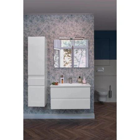 шкаф пенал jacob delafon madeleine 35 eb2069g-j5 l подвесной белый глянец