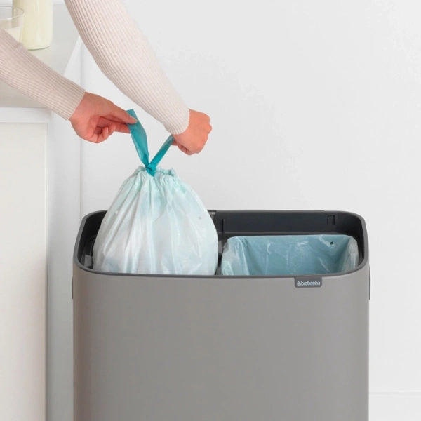Мусорное ведро Brabantia Bo Touch Bin 221460 30+30 л, серое