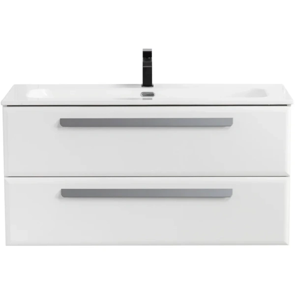 тумба под раковину cezares eco-cer-n 100 eco-cer-n-1000-2c-so-bl подвесная bianco lucido без ручек