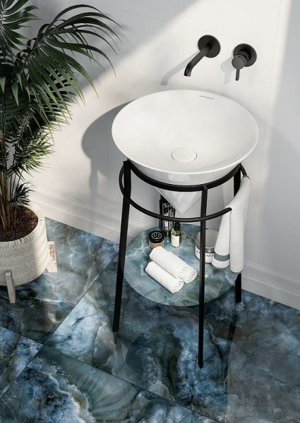 раковина kerama marazzi cono 44 co.wbi.44 белая глянцевая