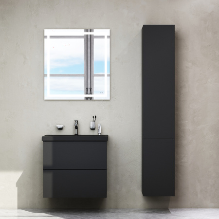 шкаф пенал am.pm gem 30 r m90chr0306bm подвесной черный матовый