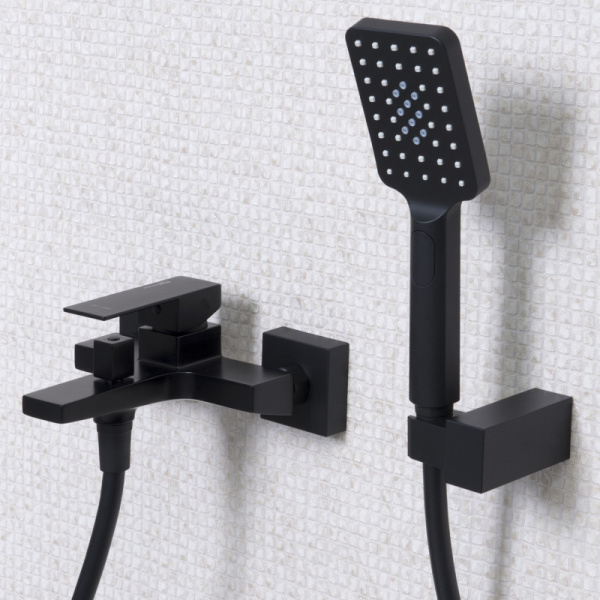 смеситель для ванны wasserkraft abens 2001 черный матовый