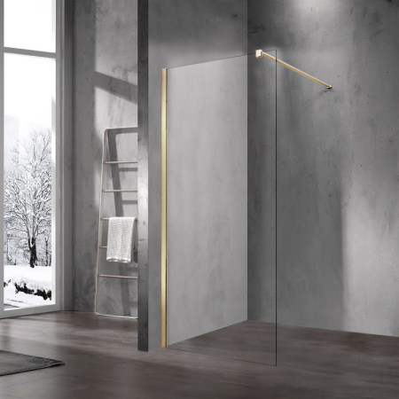 Неподвижная перегородка 100х200 см Vincea Walk-In VSW-1H100CLG прозрачное