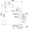 смеситель для кухни franke urban 115.0627.523