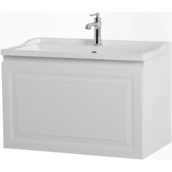 тумба под раковину cezares giubileo 80 giubileo-n-80-1c-so-bl подвесная bianco opaco