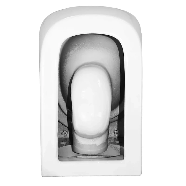 унитаз azario legenda az-2305-as подвесной, безободковый, с сиденьем микролифт, слив "торнадо", 49х34.5х32.5 см, белый