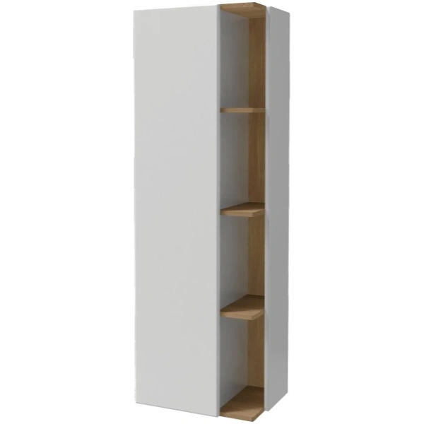 шкаф пенал jacob delafon terrace 50 l eb1179g-g1c подвесной белый глянцевый